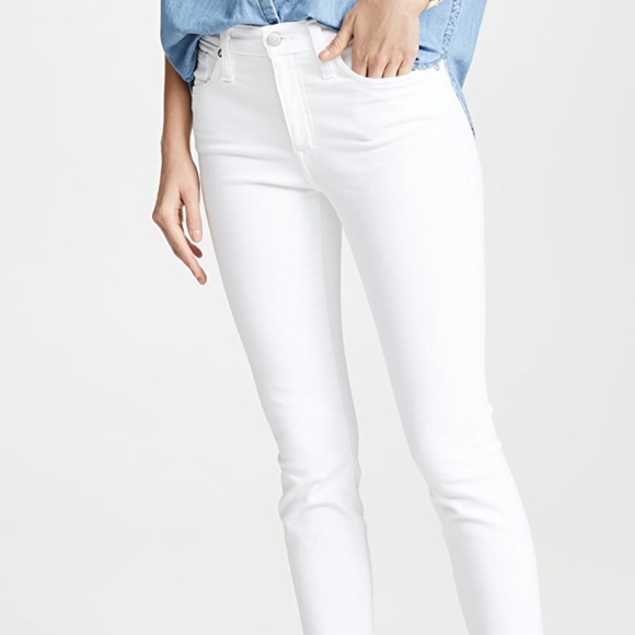 Madewell Denim - MADEWELL WHITE 9” HIGH-RISE SKINNY JEANS